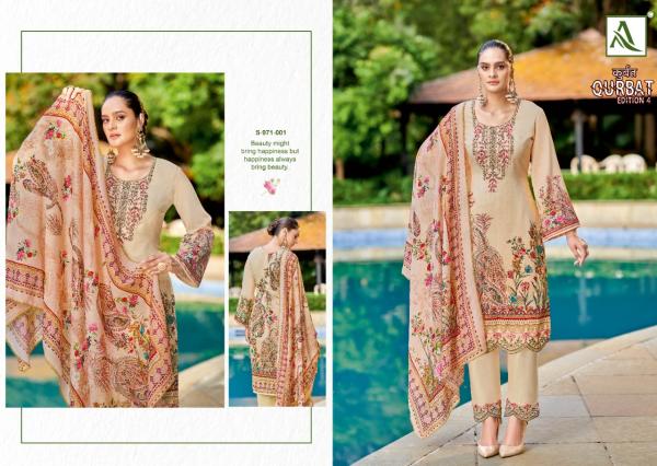 Alok Qurbat 4 Cotton Designer Dress Material Collection